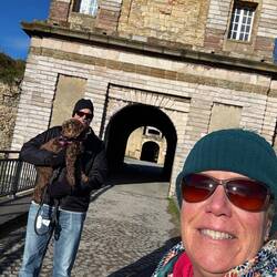 The gates to the citadel where the also do orienteering