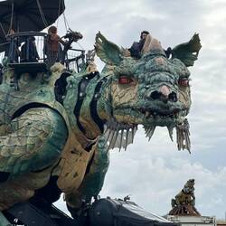 Dragon of Calais made in Nântes at Le Machinery