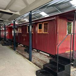 Alter Bahnhof und jetzt freier Stellplatz in Lumsden