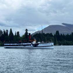 Ausflugsdampfschiff auf dem Lake Wakatipu