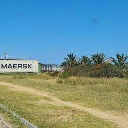 Maerskcontainer überall, hier in Atlántida