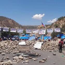 Strassenblockade - Bild aus Social Media