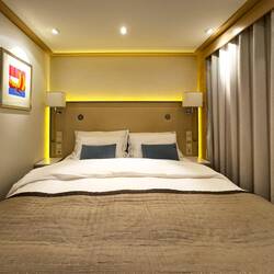 Our cabin 222 ... on the middle deck ... tight fit — Rinda.