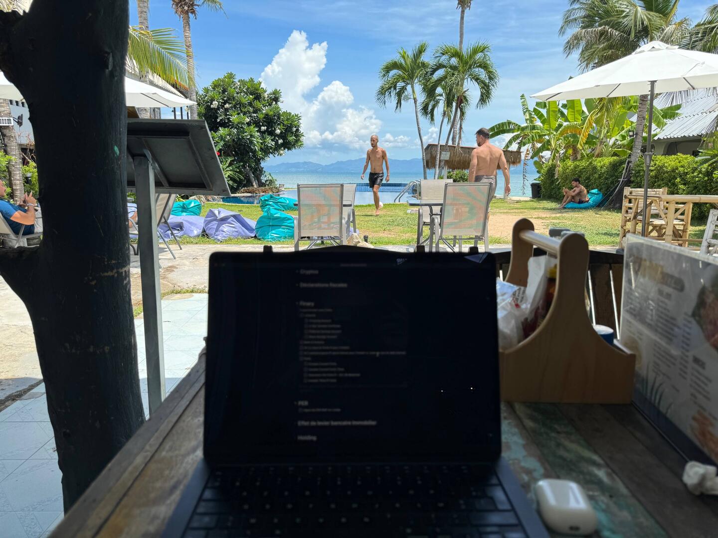 Quel bonheur de travailler comme ça 😎