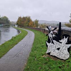 We'd forgotten about these metal sculptures dotted along the Dudley waterways