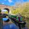 Passing under the disused viaduct between Parkhead locks 1 and 2