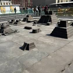 Ein Modell des ursprünglichen Stadtkerns