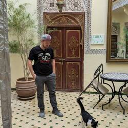 Riad unserer Unterkunft, vor unserem Zimmer