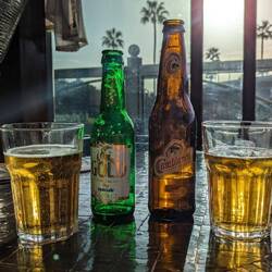 Einheimisches Bier zu Festivalpreisen...