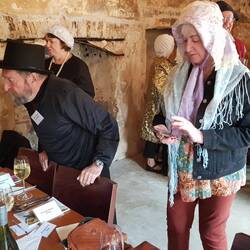 Rev. Nobbs in black hat