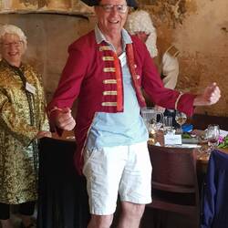 Murder mystery dinner - Peter as Capt Landers