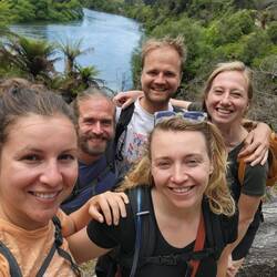 Mit David und den niederländischen Girls