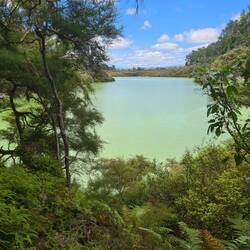 Am Grün des Sees konnten wir uns nicht satt sehen