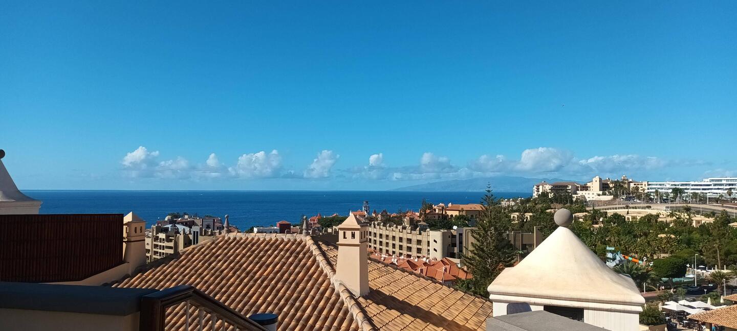View from the hotel roof top avoiding - we carefully avoided the naturist section.