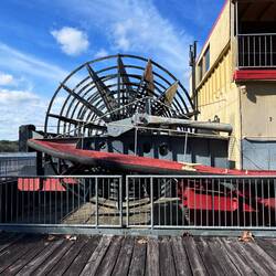 The paddles are wood