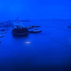 Aft camera on cabin TV