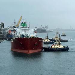 There's the berth - precision navigating