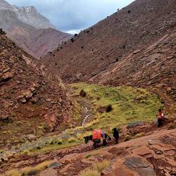 Eine Stunde später geht's weiter ins Tal hinunter...