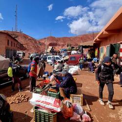... und kaufen Lebensmittel fürs "Znacht" ein.
