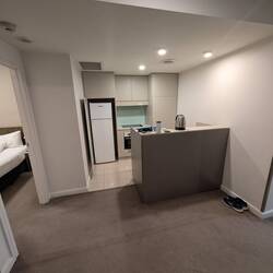 Kitchen, all in one room