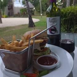 Dinner on the patio