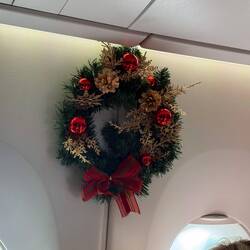 Weihnachtliches Ambiente bei Singapore Airlines