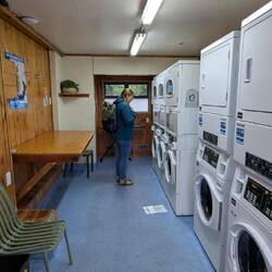 Ne Menge Waschmaschinen und Trockner, die wir dieses Mal auch fleißig genutzt haben.