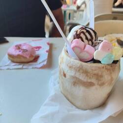 Y un postrecito de coco😀