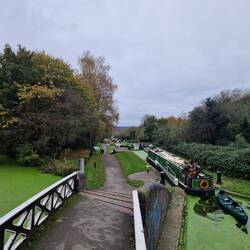 Near the top of the Delph Lock flight