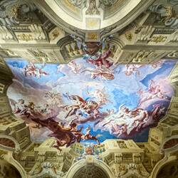 Ceiling of Carlone Hall — Upper Belvedere — Vienna, Austria.