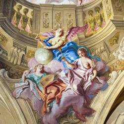 Carlone Hall wall detail — Upper Belvedere — Vienna.