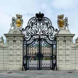 Main gate ... Belvedere Palace — Vienna, Austria.