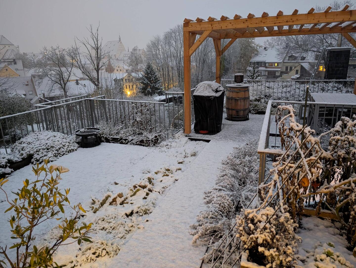 Geht ja super los - der erste Schnee