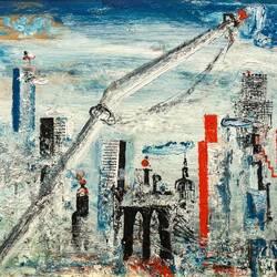 "View of Manhattan (East River)" by Wilhelm Thöny ... Upper Belvedere — Vienna, Austria.