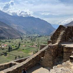 Die Ruinen von Ollantaytambo