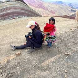 Tanja wird warm eingepackt