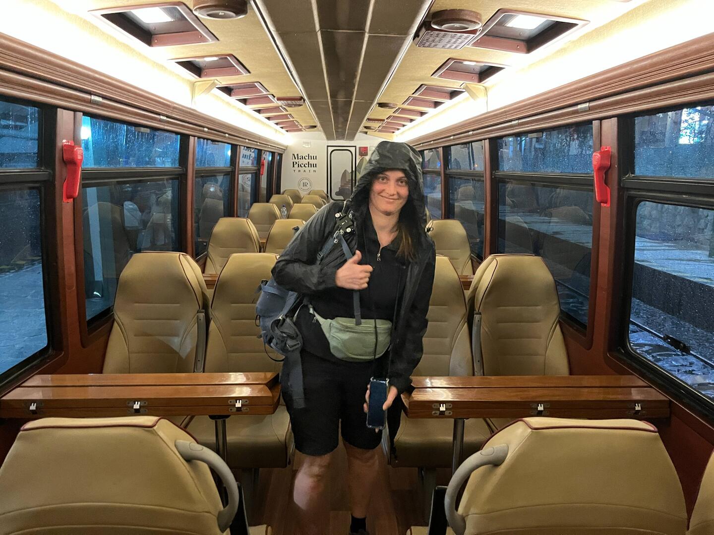 Im Zug nach Aquas Calientes. Machu Picchu, wir kommen!