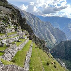 Die Terrassen wurden mithilfe eines ausgeklügelten Wassersystems zur Agrikultur genutzt