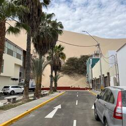 Die Straße endet, wo die Düne anfängt