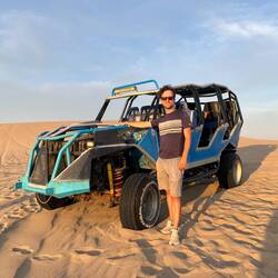 Wir halten für den Sonnenuntergang