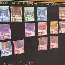 Die Restaurantecke des Hostels macht auch einen lässigen Eindruck