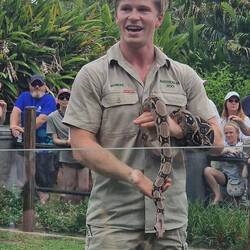 Robert Irvin liebt Rebtilien