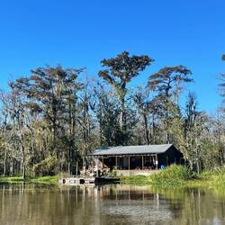Houses can only be reached by boat