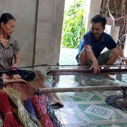 Mat weaving