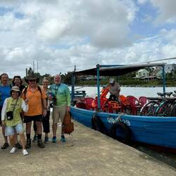 The cycle group prior to taking the boat back to Hoi An