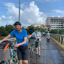 Crossing the bridge