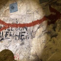 Used in WW2 as a hiding place for the residents of Arras (black writing ww1/red ww2