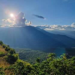 Aussicht beim Siegerbierchen in der Bar von gestern