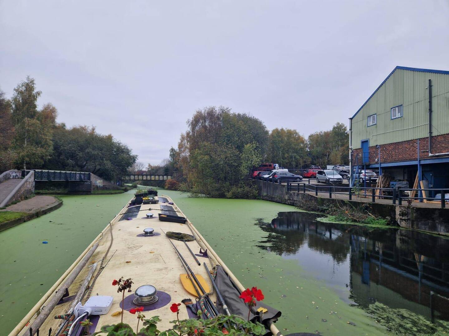 The Silver Propeller Site Brockmoor Junction. Fens Branch ahead and Stourbridge Extension Canal left