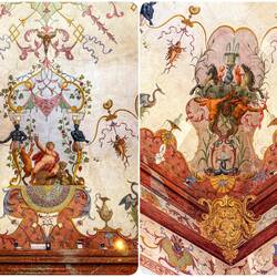 Detail from the Hall of the Grotesques ... Lower Belvedere — Vienna, Austria.